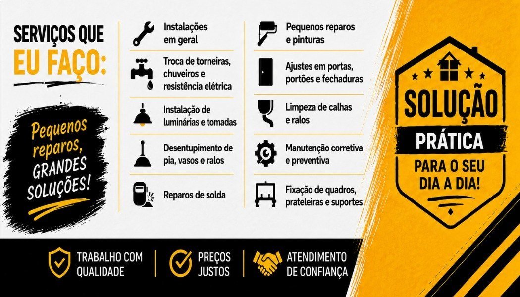 Serviços que realizo e muito mais!
